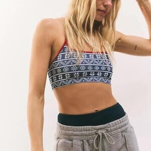 NWT Free People  Navy and White Crop-top XS/S